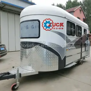 2 horse trailer with living quarters, horse floats china ,