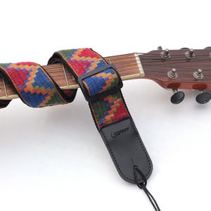 Bohemia Style <strong>Guitar</strong> <strong>Strap</strong> Acoustic Wooden <strong>Guitar</strong> Embroidery Style <strong>Leather</strong> <strong>Straps</strong> Bass and Electric <strong>Guitar</strong> <strong>Strap</strong> - Product Image 5