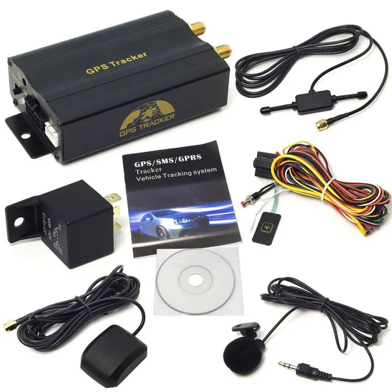 Rastreador mini GPS/SMS/GPRS, dispositivo de seguimiento en tiempo real para vehículo TK103A