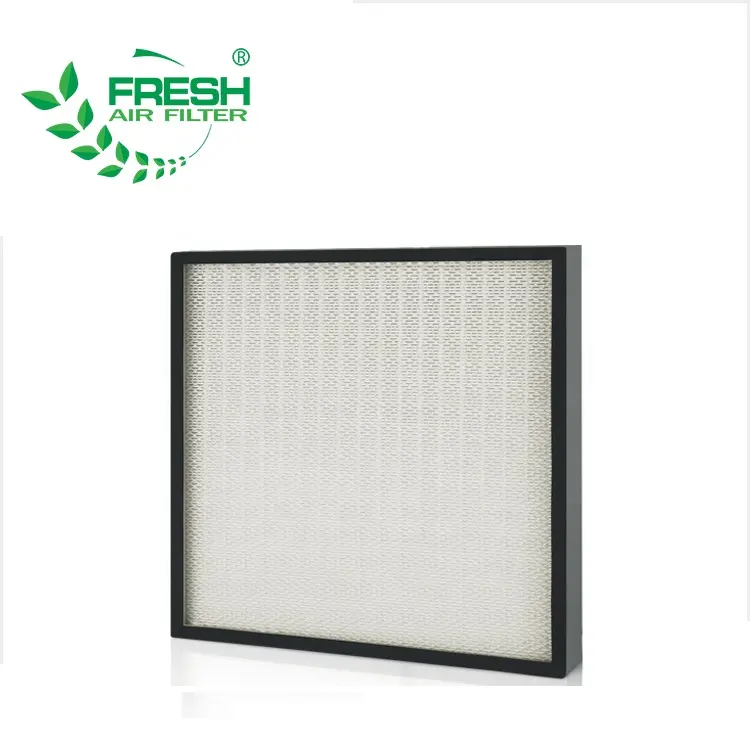 H14/H13 fiberglass 99.995% high efficiency filtro de air hepa compressor material filter for laminar air flow hoods