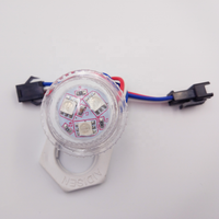 Éclairage LED pour parcs d'attractions, 3 points, 26 mm, cabochon PVC, IP67, LED, équipement de fête foraine, lumières changeantes de couleur, 5050smd RGB 12V