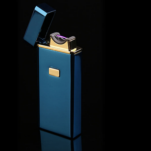 Couleur personnalisée usb électronique rechargeable cigarette briquet arc léger avec bouton - Product Image 1
