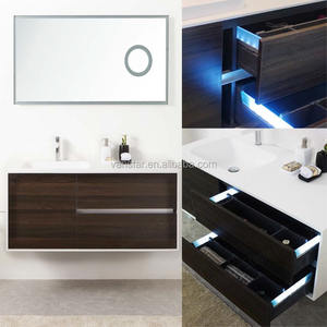 Doppio Lavello Modern Bathroom Vanity Set, Mobiletto del <span class=keywords><strong>Bagno</strong></span> <span class=keywords><strong>Mobili</strong></span> - Product Image 4