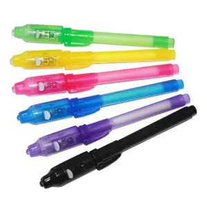 Stationaire Beveiliging Marker Pen Met Uv Licht, Aangepaste Spypen En Onzichtbare Uv Licht Pen Voor Kinderen En Volwassenen