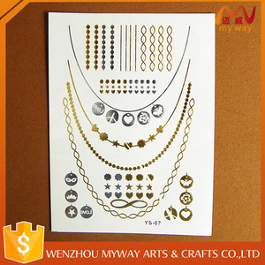 Meterial grandes ecológico decorativo sello <span class=keywords><strong>de</strong></span> oro <span class=keywords><strong>de</strong></span> diseño <span class=keywords><strong>de</strong></span> encargo del tatuaje - Product Image 5
