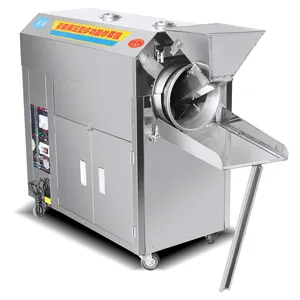 3700w Gas electric two kinds of heating methods chestnut roasting machine commercial nut peanut roaster for sale