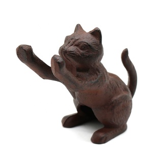 <span class=keywords><strong>Vintage</strong></span> gietijzeren kat ornamenten boekensteun