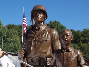 Ngoài Trời Trang Trí Sân Vườn Kích Thước Cuộc Sống Brass Điêu Khắc Bronze Soldier Tượng - Product Image 3