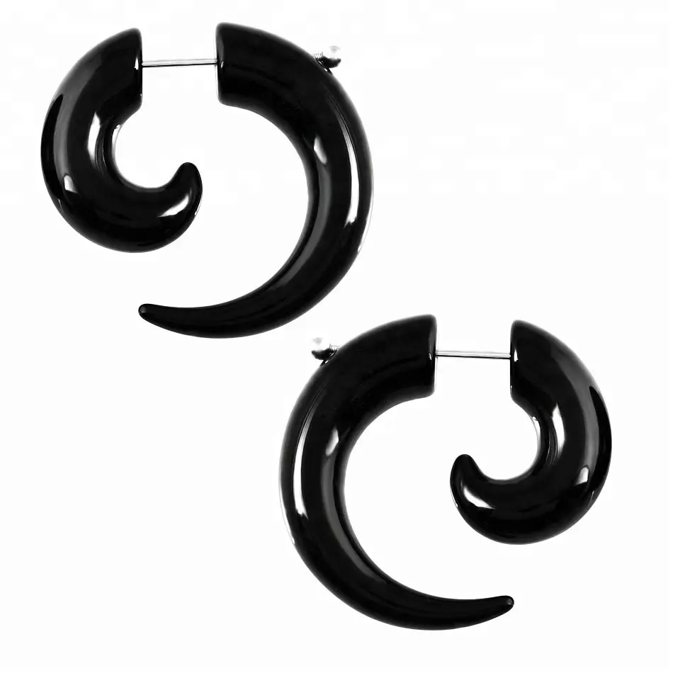 Einfarbig acryl piercing ohrring spirale ausbau körper schmuck