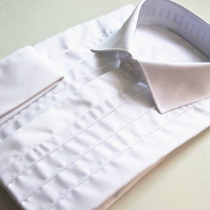 <span class=keywords><strong>Camicie</strong></span> da uomo in cotone 100% <span class=keywords><strong>camicie</strong></span> da smoking di puro bianco - Product Image 3