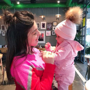 หมวก<span class=keywords><strong>ปอม</strong></span><span class=keywords><strong>ปอม</strong></span><span class=keywords><strong>ปอม</strong></span>ผ้าคอตตอนสำหรับเด็กแรก<span class=keywords><strong>เกิด</strong></span>หมวกสีชมพูอ่อนแบบถอดได้สไตล์แฟชั่น - Product Image 5