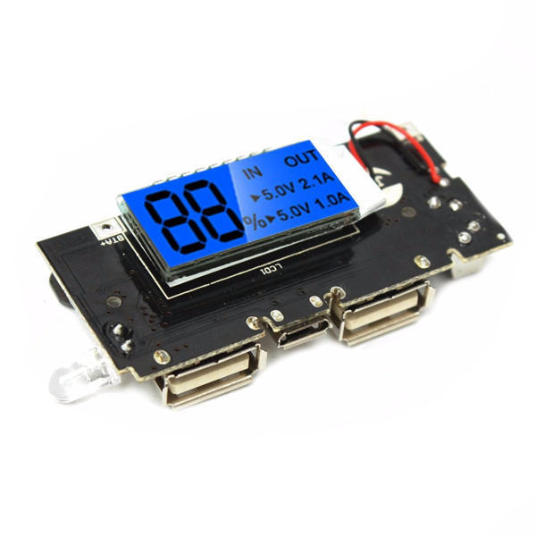 Dual USB 5V 1A 2.1A Mobile Power Bank Battery Charger PCB Module Board
