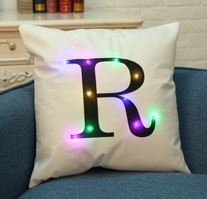 LED Alphabet Pillow Lighting <strong>Letter</strong> Sofa DecoratIve Pillow <strong>Cushion</strong> - Product Image 5