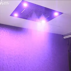 Đầu Vòi Hoa Sen Kích Thước Lớn 600X800Mm Gắn Trần Đa Chức Năng Đầu Vòi Hoa Sen Led Giấu Kín