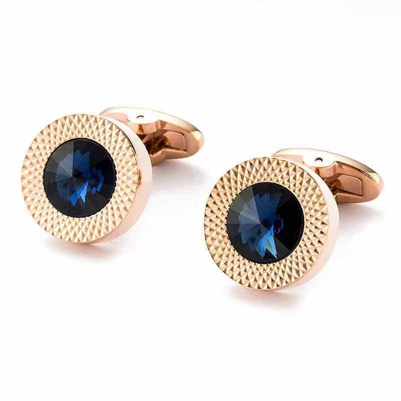 Custom gold diamond cufflinks