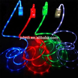 Visible Chảy LED Light cáp dữ liệu USB Nhanh Chóng sạc cáp sync cho iphone IOS samsung cho <span class=keywords><strong>blackberry</strong></span> - Product Image 1