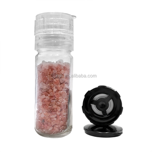 Molinillo de vidrio de plástico para especias, sal, pimienta, especias, sal, pimienta, molino desechable manual, 80ml, 100ml, venta al por mayor - Product Image 1