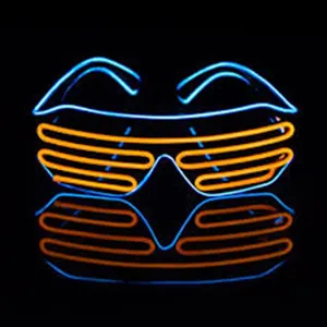Unisex Party Favors Supplies Decoration Children Toy Flashing Led EL Shades Light Up Glow Glasses