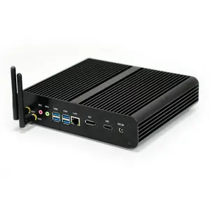 Không Quạt Nuc Mini Gaming Pc I7 8550U I5 8250U Quad Core DDR4 RAM Mini Desktop Win10 Pro UHD 620 4K HTPC AC Wifi HD