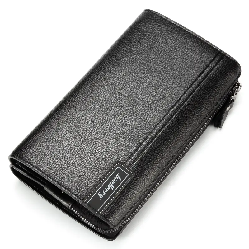 Baellerry Brand High Capacity Men Business Wallet With Clutch