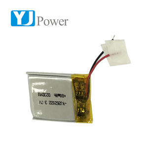 Pequeña batería de lipo de 262022 80 mAh 3,7 V batería de polímero de litio para GPS - Product Image 1