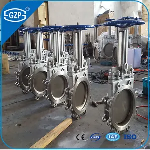 중국 공급 업체 도매 가격 SS304 밸브 바디 SS304 나이프 PN10 PN16 DN100 DN125 DN150 DN200 수동 나이프 게이트 밸브