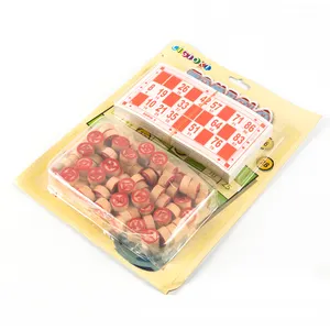 China Manufacturer Wooden Bingo Game Set With Card