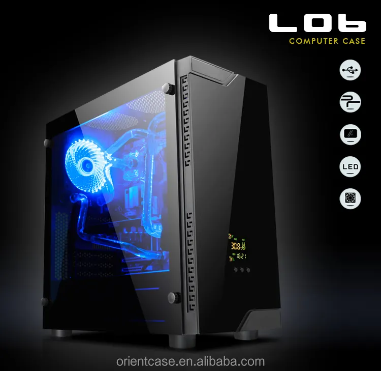 Groothandel Manufactory Micro ATX Computer Mid Tower Case ATX Gaming Case
