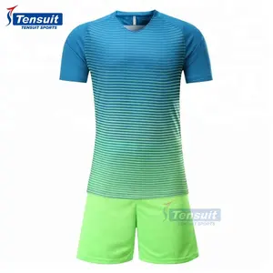 Latest design football jersey in stock items come with shorts top quality soccer uniform
