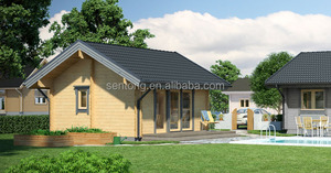 Cabaña de madera prefabricada de 38 m2 con terraza - Product Image 1