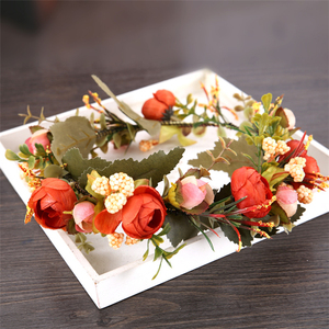 New Handmade Fashion Women Wedding Rose Flower Garland Headband <strong>Floral</strong> Garlands Hairband Flower Crown <strong>Hair</strong> <strong>Accessories</strong> - Product Image 4