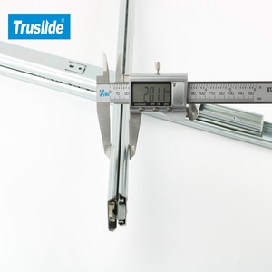 TH2027DJ 60kg yük derecesi <span class=keywords><strong>18</strong></span> inç tam uzatma iki yönlü seyahat çekmece slayt ağır sanayi slayt teleskopik slaytlar - Product Image 6