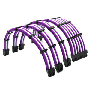 Angitu ชุดสายไฟต่อพ่วง4mm, แขนสัตว์เลี้ยง90องศา ATX 24Pin <span class=keywords><strong>MB</strong></span> 1X4 + 4Pin 2X6 + 2Pin PSU - Product Image 1