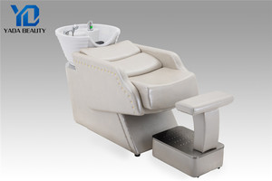 تصميم جديد هيكل قوي من الجلد الاصطناعي كرسي الشامبو وحدة الغسيل العكسي للصالون - Product Image 3