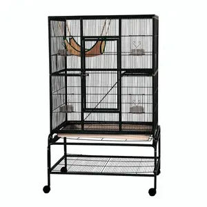 A-421 chinchillas cat chicken wire cage with steel cage for parrot bird cage