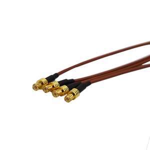 N ángulo derecho macho a 7/6 DIN hembra coaxial RF enlazador con RG214 RF cable coaxial - Product Image 4