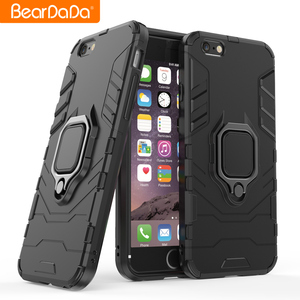 Montaje magnético del coche anillo kickstand funda protectora para el <span class=keywords><strong>iphone</strong></span> 7, para <span class=keywords><strong>iphone</strong></span> 7 caso a prueba de choques tpu pc - Product Image 1