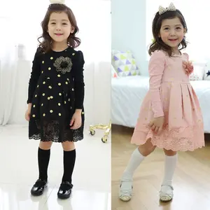 Hot Sale Latest Dress Designs Cotton Dot Photos Midi Dresses From China