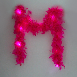 <span class=keywords><strong>Bar</strong></span> fiesta evento proveedor de luz Led blanco <span class=keywords><strong>Boa</strong></span> de plumas para dama de honor de boda - Product Image 5