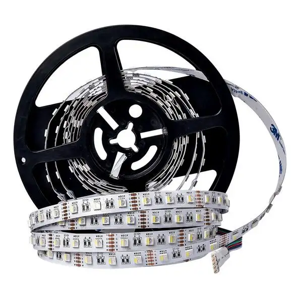 DC12V SMD 5050 4 in 1 60Leds/m 유연한 RGBW led 스트립 빛