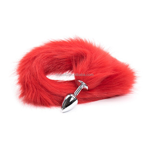 Weiblicher Männlicher Schwuler Lesbischer Analplug aus Legierung in 3 Größen mit vielen Farben, bunter, sexy, superlanger, weicher Fuchsschwanz, aufregendes Anal-Spielzeug - Product Image 2