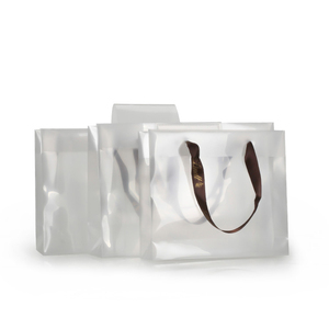 Reusable clear drawstring pvc plastic bag with snap button