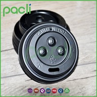 Couvercles PS Sipper noirs blancs Pacli pour la conception isolée de tasses chaudes