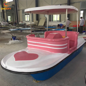 Lindo animal tema Agua parque de fibra de vidrio barco de pesca 4 persona swan electric bote <span class=keywords><strong>a</strong></span> pedal - Product Image 5