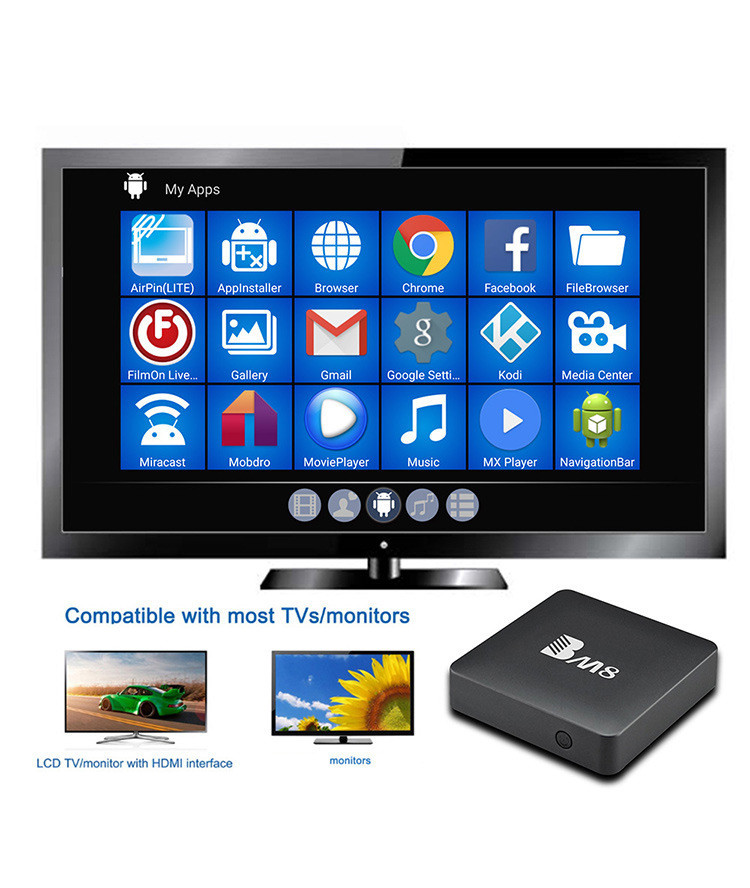2017 date Android 6.0 Tv Box Bm8 S905x Tv Box 2 gb 32 gb 2.4 ghz 5 ghz Double Wifi Bt4.0 Kodi 17.0 ott tv box utilisateur manuel