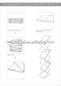 A4 Aluminium Broschüren halter Werbung Display Frame Show