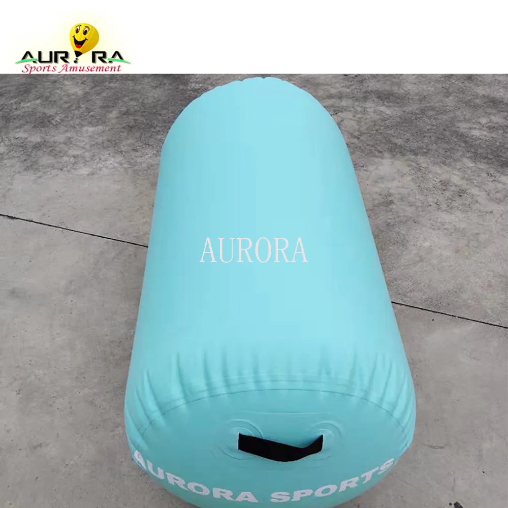 60Cm Inflatable Không Khí Quay Trở Lại Lật Mat Airrolls Tập Thể Dục Bạc Hà Màu Xanh Lá Cây Inflatable Con Lăn Thể Dục Dụng Cụ Thiết Bị