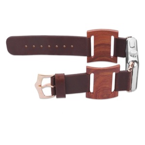 Lujo personalizado pulsera para <span class=keywords><strong>Apple</strong></span> <span class=keywords><strong>Watch</strong></span> <span class=keywords><strong>Sport</strong></span> <span class=keywords><strong>correa</strong></span> de cuero, de madera banda de reloj para iwatch banda de cuero - Product Image 4