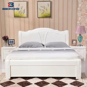 carved white wooden beds modern bedroom furniture