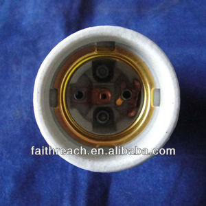 Douilles de lampe Porcelaine, CE Listé <span class=keywords><strong>Support</strong></span> de fer électrique Porcelaine E26 <span class=keywords><strong>E27</strong></span> Lampe à douille - Product Image 4